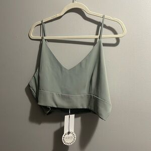 GeeGee Bandeau Vneck Adjustable Strap Cropped Tank NWT